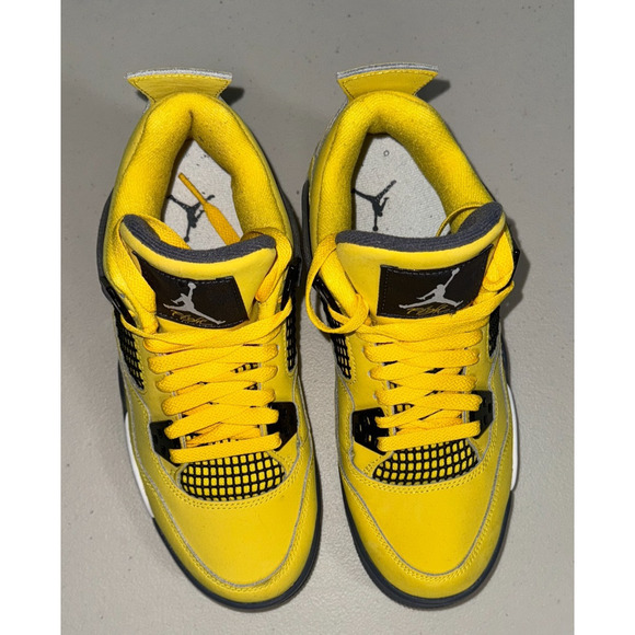 Jordan 4 Size 6Y Lightning Grade School 408452-700 Air Jordan Retro Womens 7.5 - Picture 1 of 9